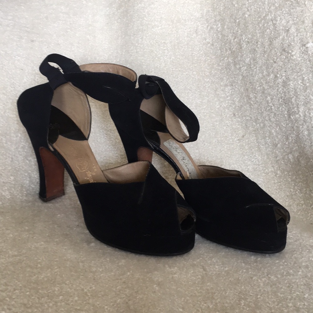 Mackey Starr vintage platform 1940 authentic Sz8.5